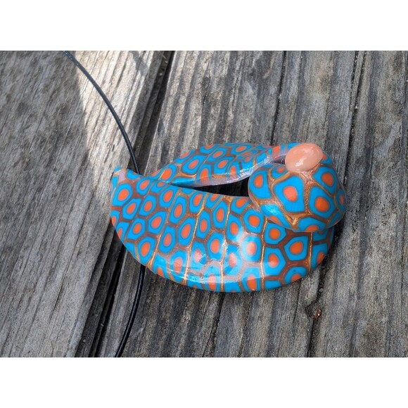 Vintage Artisan Millefiori Style Pendant Necklace - Picture 8 of 10